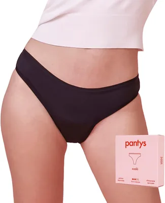 Calcinha Absorvente Menstrual, Fluxo Moderado, Pantys, Xodó, Feminino, Preto - Melhor Preço