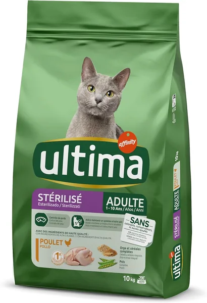 Ultima Sterilizada para Gatos Adultos - Alimento Seco para Gatos - 10 kg (69% Off)
