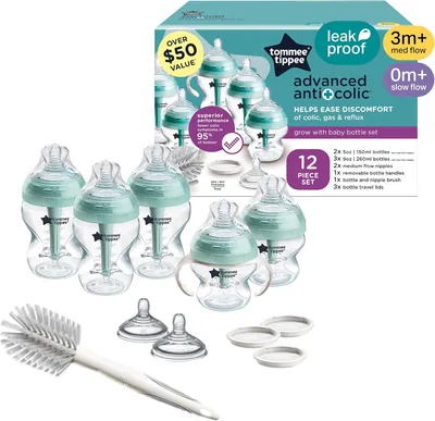 Tommee Tippee Advanced Anti-Colic Grow Bottle Set, 5oz & 9oz, Best Deal