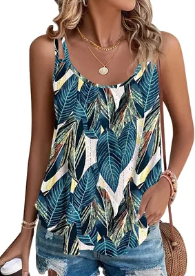 Top sans manches en jersey Douease pour femme - Meilleur prix