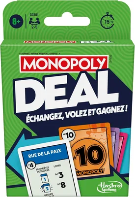 Jeu de cartes Monopoly Deal - Économisez 13% | Meilleur Prix sur Amazon
