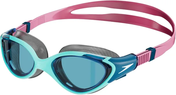 Speedo Biofuse 2.0 Zwembril voor Vrouwen, Vrouwelijke Ontwerp, Patenteerd Versteller, Anti-Mist Anti-Leak, Comfortabele Pasvorm, Navy - Best Deal