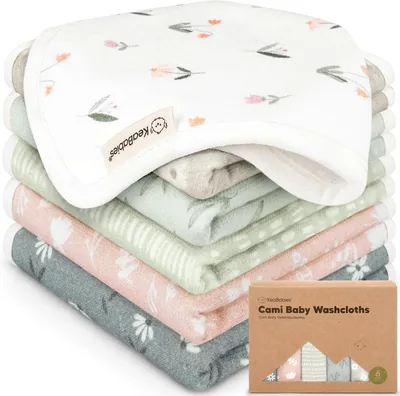 Organic Cotton Muslin Baby Washcloths 6-Pack