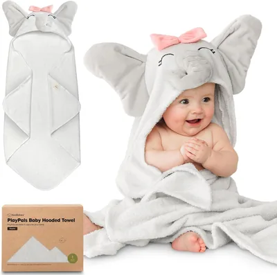 KeaBabies Organic Hooded Towel for Newborns - Soft Cotton, Large Size - Best Deal