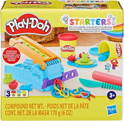 Play-Doh Massinha de Modelar Fábrica Divertida - Kit Inicial com 3 Potes e Acessórios (41% Off)