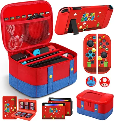 Gurgitat 9in1 Carrying Case for Nintendo Switch Bundle - Best Deal