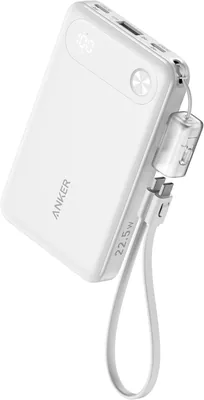 Anker パワーバンク（10,000mAh、22.5W）[アップグレード版] (モバイルバッテリー 10,000mAh マックス22.5W出力 USB-C & USB-Cケーブル付