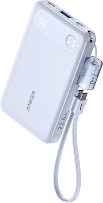 Anker パワー銀行 (10,000mAh、22.5W) [アップグレード版] (モバイルバッテリー 10,000mAh マックス 22.5W USB-C & USB-Cケーブル付属