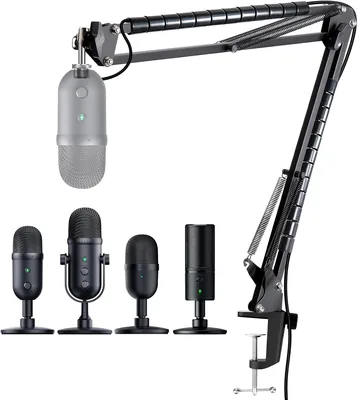 Bras de microphone Seiren Mini Compatible avec Mini, V3, Chroma, Razer Seiren V2 X/Pro, X, Support de streaming