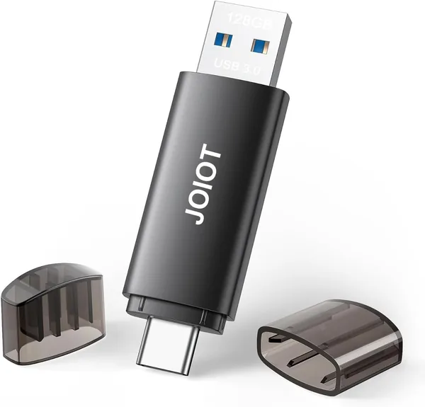 JOIOT 128GB USB 3.0 Flash Drive 2 in 1 USB Type C and USB 3.0