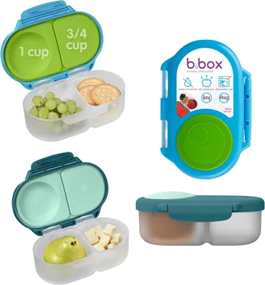b.Box Twin Pack Snackbox - Ocean Breeze/Emerald