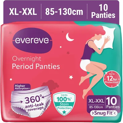 EverEve Ultra Absorbent Disposable Period Panties XL-XXL 10 Pack - 18% Off
