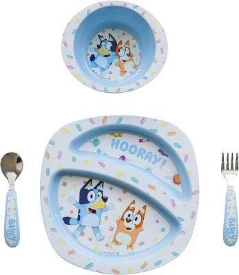 The First Years Bluey 4-Piece Dishware Set, BPA Free