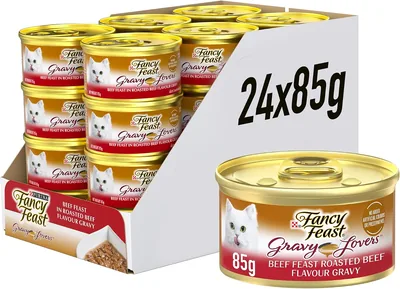 Fancy Feast Gravy Lovers Adult Wet Cat Food 24 x 85g