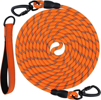 Joytale Hondenleidtouwen - Padden handvat lange leidtouw voor training, spelen en kamperen (5m, 10m, 15m, 20m)