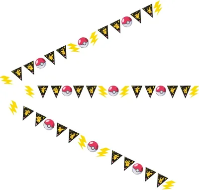 Amscan 9917111 - Pokémon Kinder Feest Pendant Banner Decoratie - 3.3m Best Deal