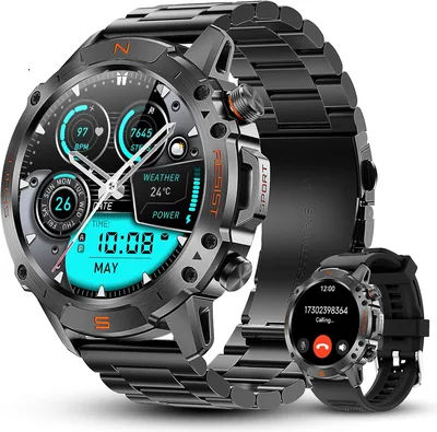 Round Health Fitness Tracker Watch - Tactical Smartwatch