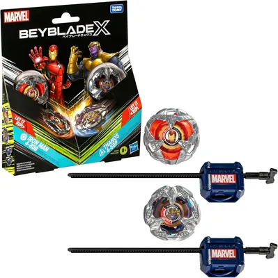 Beyblade X Marvel Iron Man 4-80B vs Thanos 4-60B Multipack, Sconto 23% - Prezzo Minimo Garantito