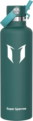 Super Sparrow Bottiglia Termica Isolata, Bottiglia in Acciaio Inox - 350 ml, 500 ml, 750 ml, 1 L, 1.2 L - Senza BPA per Bambini