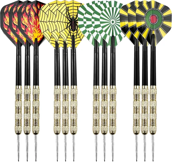 WinGluge Metal Darts med stålspjärna 14g - Profi ställdart, set för nykomlar, ideal för målet