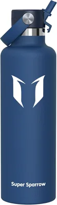 Super Sparrow Termos Isolato, Bottiglia in Acciaio Inossidabile - 350 ml, 500 ml, 750 ml, 1 L, 1,2 L - Senza BPA per Bambini
