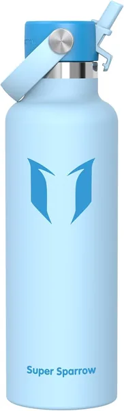 Super Sparrow Trinkflasche aus Edelstahl, Ultra-Leichter Thermosbecher, 350 ml, 500 ml, 750 ml, 1 L, Standard Strohhalm-Deckel