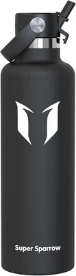 Super Sparrow Vattfles - 350ml/500ml/750ml/1L/1.2L - Stålsk Metalvattfles - Thermos Standard Mund - Non-toxik BP - Best Deal