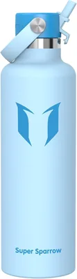 Super Sparrow Botella de Agua de Acero Inoxidable - Termo - 350 ml, 500 ml, 750 ml, 1 L, 1.2 L - Botella Térmica BPA-Free