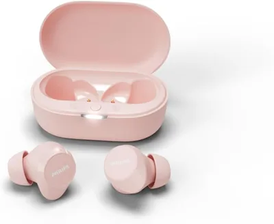 Philips TAT1209PK Genuina Drahlösa In-Oren Kopftelefon - Liten Earbuds, Bra Price, Naturligt Ljud med Dynamisk Bass