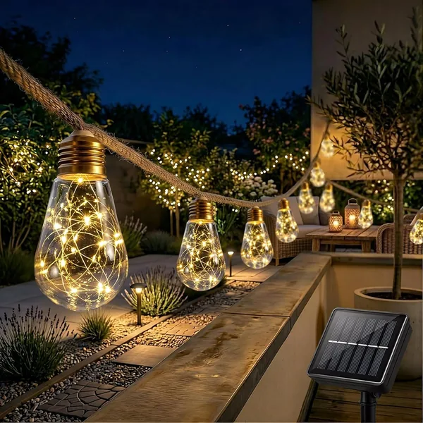 Cnulenzt Solar Fairy Lights Outdoor