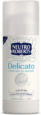 Neutro Roberts, Deodorante Stick Extra Delicato, Protezione Zero Alluminio, Senza Macchie, con Olio di Glicerina Pura, D, 60% Off