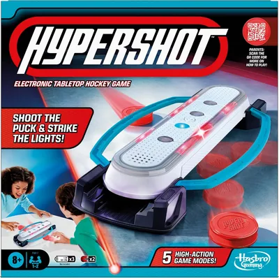 Hasbro Hypershot Hockey Game: 5-in-1 Electronic Tabletop Fun
