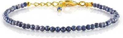 Blue Sapphire Bracelet - Natural Gemstone Jewelry