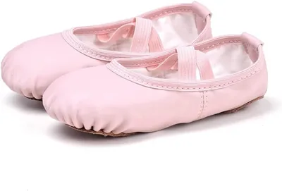 YKingder Girls Baller Practice Shoes, Soft Leather Ballet Slippers