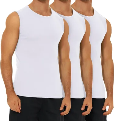 FALARY Herren Tanktop-Vests Pack (3/6) aus Baumwolle | Sport-Muskelhemden, für den Fitnessstudio
