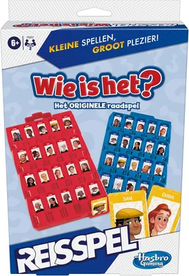Wie is het? Reisspel - Origineel raadspel voor kinderen - Eenvoudig mee te nemen, spel voor 2 spelers