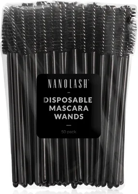 Nanolash Wimpers en Wenkbrauwborstels - 50 Stukken, Disposabel, Voor Wimperextensies
