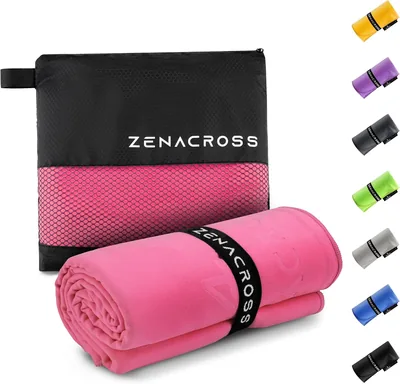 ZENACROSS Microfibre Towel - 50x100cm with Bag Best Deal