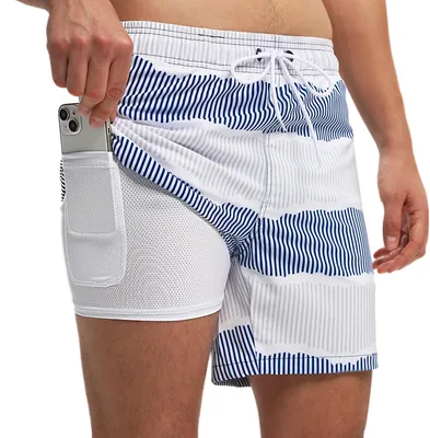 Aisprts Mannen Zwemkorte Broeks met Compressie Liner 2-in-1 Sneldrogend Elastisch Zwemkorte Strandkleding