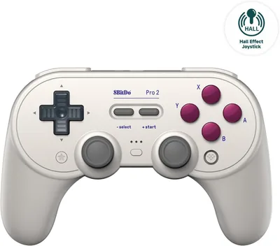 8Bitdo Pro 2 Bluetooth Controller para Switch/Switch 2, Efecto Hall Joysticks, 2 Botones Paddle Pro, Gaming Controla Inalámbrico