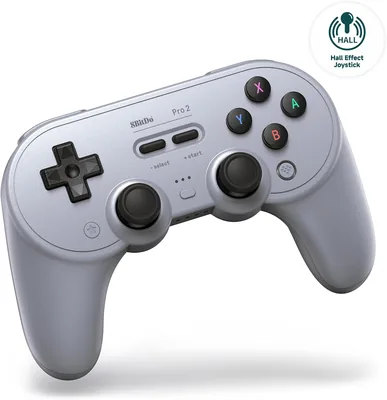 8Bitdo Pro 2 Bluetooth Controller para Switch/Switch 2, Joysticks de Efecto Hall, 2 Botones Paddle Pro, Controlar Inalámbrico de Juego