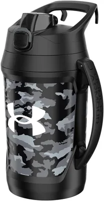 Under Armour Botella de Agua Playmaker Print 64oz para Entrenamiento para Adulto Unisex, Negro | Con asa - Ahorra un 12%