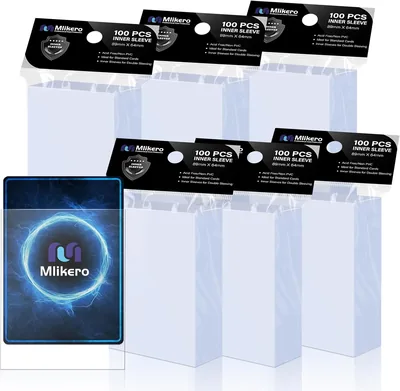Mlikero 600 Paquete de Fundas Cartas, Estuches para Tarjetas de Juego y Deportivas