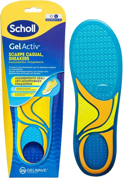 Dr. Scholl's GelActiv Insoles: Scarpe Casual e Sneakers con Memory Foam e Tecnologia GelWave, Sconto del 25%