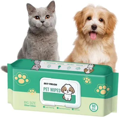 SKY-TOUCH Dog Wipes 80pcs - Best Deal