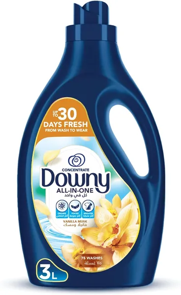 Downy Vanilla & Musk 3L Fabric Softener All-in-One Concentrate