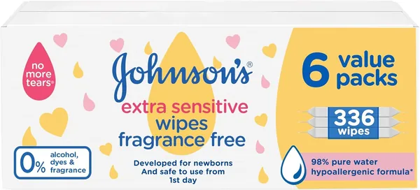 Johnson's Baby Extra Sensitive Wipes - 49% Off