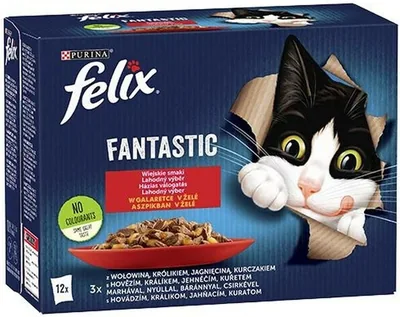 FELIX FANTASTIC Wiejskie Smaki | Karma mokra dla dorosłych kotów | 12x85g Best Price
