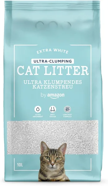 by Amazon White Ultra Clumping Litter for Cats 10 L
