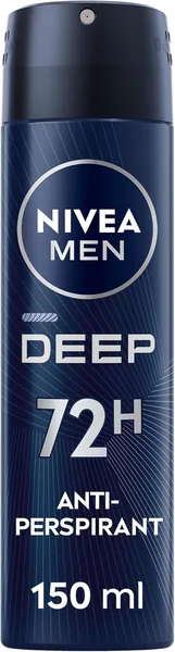 Nivea Men Deep Anti-Perspirant Deodorant Spray with Charcoal, 22% Off